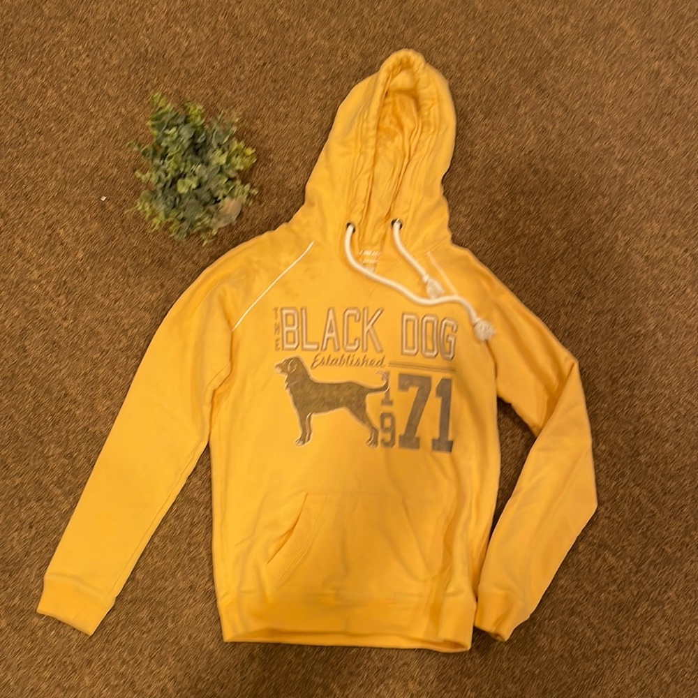 Black dog hoodie size medium